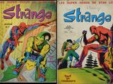 deux couvertures de bandes dessinées représentant des personnages étranges et insolites posées sur une table