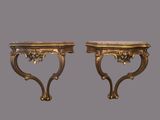 a pair of 19th century french louis xvi style marble top side tables