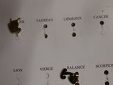 a lot of different types of studs on a card
