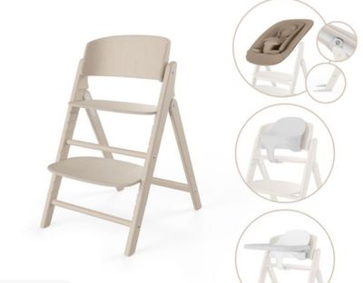 une photo d'une chaise haute pour bébé et une chaise haute pour bébé