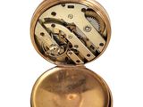 an image of a gold pocket watch on a white background