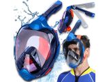 a picture of a man wearing a diving mask and snorg