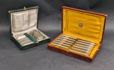 Lot De 12 Cuillères à Pamplemousse Anciennes - Butler EPNSA Angleterre, Argenté