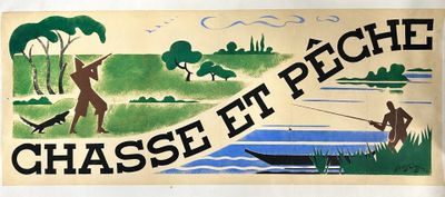 une pancarte sur laquelle est écrit « chasse et fil »