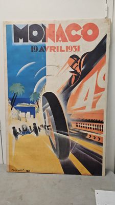 a picture of a poster on the wall of a room
