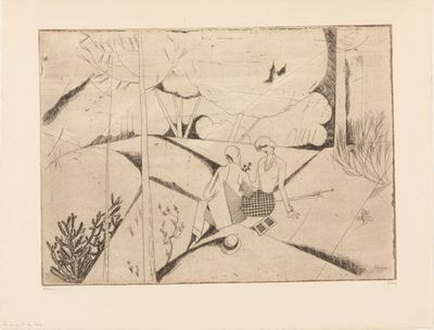 une image représentant un dessin en noir et blanc d'une personne assise sur un banc