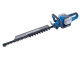 a blue corded hedger on a white background