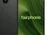 la face avant et la face arrière d'un smartphone noir sur fond de feuille verte