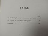a book with a table on it that has a list on it