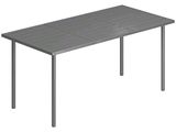 table de jardin extensuele aluminium gris ante - table de jardinne extensuele
