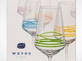 three wine glasses in a box on a white background