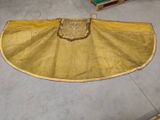 a large piece of cloth on the floor in a room