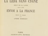 an open book with a black and white title on it