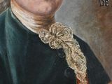painting of a man in a green coat with a gold trim