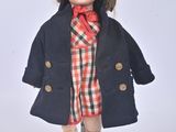a doll that is wearing a hat and coat