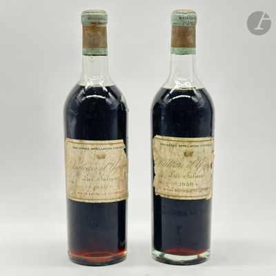 2 B CHÂTEAU D'YQUEM (1 H.E.+ ; 1 H.E.- ; e.t.a. ; quelques marques et  - Photo 1