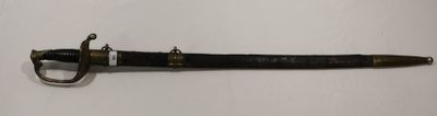 Sabre pour officier d'infanterie modèle 1845, lame de 755 mm…