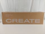 a cardboard box with the word create written on it