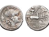 a close up of a coin with an image of a woman on it