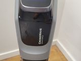 a close up of a vacuum cleaner on a wooden floor