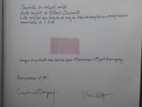 a piece of paper with a pink rectangle on it