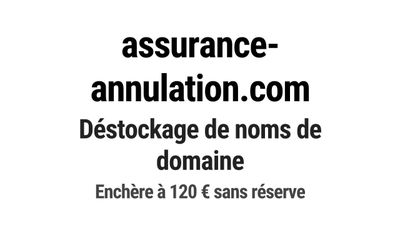Nom de domaine assurance-annulation.