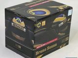 a box of coffee that is sitting on a table