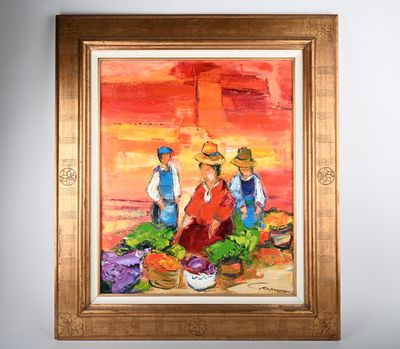 Bernard GASSMANN Le soleil du marché. - Photo 1