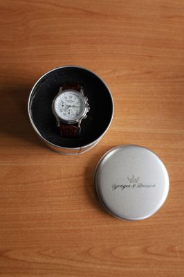 YONGER & BRESSON Montre chronographe quartz, bracelet en cui… - Photo 1