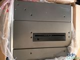 a metal box with a mailbox on top of it
