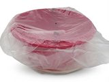 un sac en plastique muni d'un couvercle rose