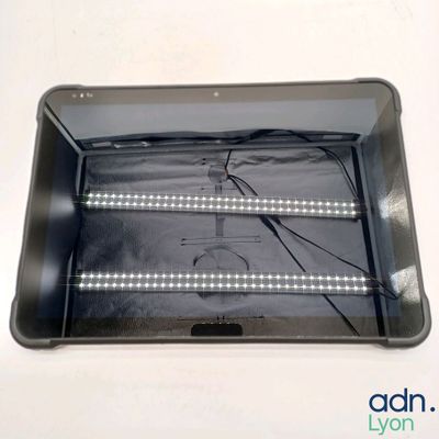 an image of a close up of a light in a box