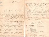 a close up of a piece of paper with handwriting on it