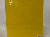 the yellow plastic box is empty and ready to be used