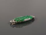 an emerald and diamond broochle broochle