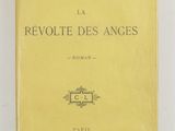 the front cover of a yellow book with black writing on it