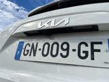 a close up of a license plate on the back of a car