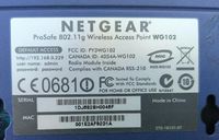Point d’accès Wi-Fi de marque NETGEAR, modèle ProSafe WG102,… (photo 2)