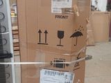 boxes stacked on top of each other in a warehouse