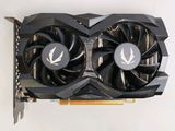 a close up of a video card with two fans on it