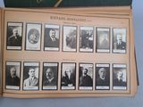an old book with a bunch of pictures of men on it