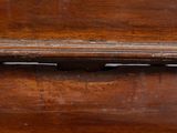 a close up of a piece of wood that has been stained