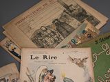a lot of books that are on a table