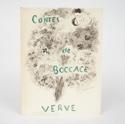 an old book with a drawing of a tree on it