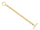 un bracelet en chaîne d'or orné d'une croix
