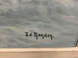 an image of a painting with the word eat mandel on it