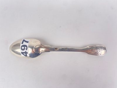 PETITE CUILLER en argent, PARIS 1782 poinçon d’orfèvre non lisible. Mo - Photo 1