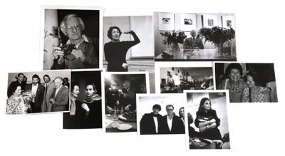 black and white photograph of a bunch of people posing for a picture