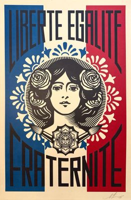 an image of a poster with a woman ' s face on it