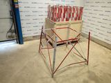 an image of a display of red and white arrows